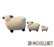 3d-модель Скульптура-овечки