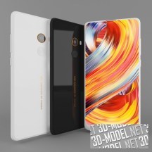 3d-модель Смартфон Xiaomi Mi Mix 2