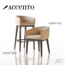 Барный стул Albert SGCL и кресло Albert SCL от Accento