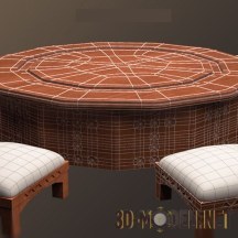 3d-модель Стол в арабском стиле