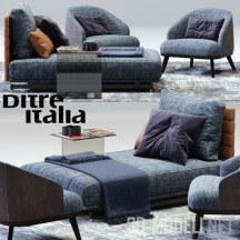 3d-модель Кушетка и кресло от Ditre Italia