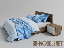 Modern bed free 3d model
