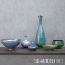 3d-модель Керамические вазы в этническом стиле