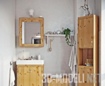 3d-модель Мебель для ванной комнаты в скандинавском стиле