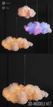 3d-модель Световые облака