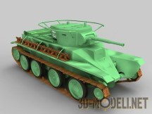 3d-модель Быстроходный танк БТ-5