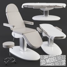 3d-модель Кресло для лечебного учреждения или косметологии