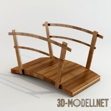 3d-модель Маленький деревянный мостик