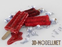 3d-модель Фруктовое мороженое на палочке