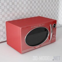 3d-модель Красная микроволновка от Nostalgia Electrics