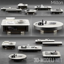 Набор столиков Milton от Minotti