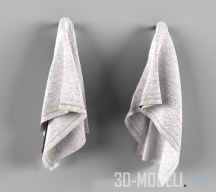 3d-модель Висящее махровое полотенце