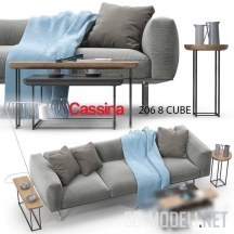 3d-модель Набор с диваном Cassina 206 cube