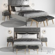 3d-модель Набор для спальни со светильниками от Lussole