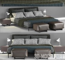 3d-модель Кровать Flexform Adda