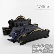 3d-модель Кровать Rosella Italian Chic Furniture