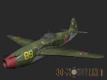 3d-модель Самолет Yak 15 из игры «Blazing Angels 2»