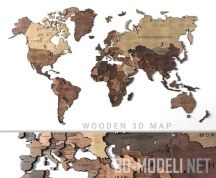 Декор в виде карты мира