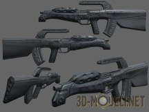 3d-модель Вымышленная штурмовая винтовка AR-XM Low-Poly