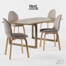 3d-модель Стул и стол Sammen от Fritz Hansen