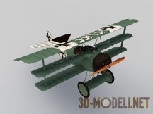 3d-модель Триплан Fokker DR1