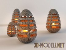 Каменное яйцо с подсветкой