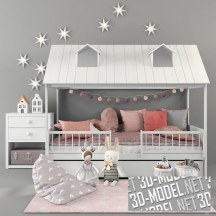 3d-модель Кровать BEACHHOUSE HUTBED от LIFETIME Kidsrooms