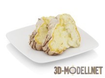3d-модель Два кусочка кекса