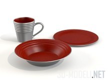 3d-модель Посуда в походном стиле