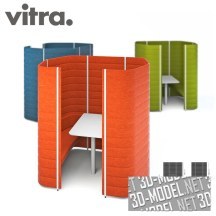 3d-модель Кабина Workbay Focus от Vitra