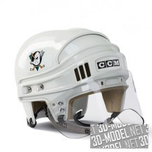 3d-модель Хоккейный шлем Anaheim Ducks CCM