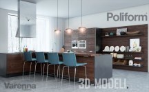 3d-модель Кухня My planet Poliform varenna