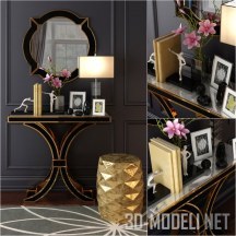 Комплект декора с зеркалом и консолью Houzz