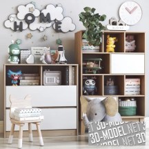 3d-модель Мебель Griton Light, Penny White, игрушки и аксессуары