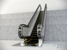 3d-модель Современный эскалатор