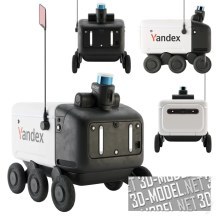 3d-модель Робот-курьер Yandex rover v3