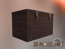 3d-модель Деревянный сундук