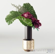 3d-модель Цветы в вазе KARE design и смородина