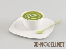 3d-модель Суп-пюре из зеленого горошка