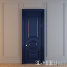 3d-модель Дверь в синем цвете