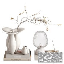 3d-модель Набор декора с Lily Vase