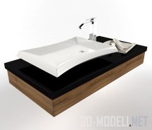 3d-модель Умывальник с полотенцем