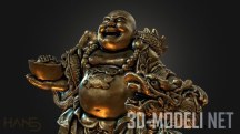 3d-модель Смеющийся Будда и дракон