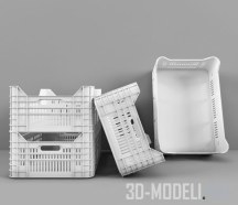 3d-модель Стандартный ящик для продуктов