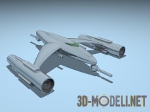 3d-модель Гиперзвуковой космический истребитель «Кондор»