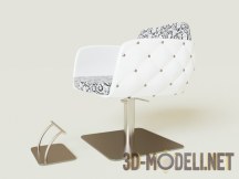 3d-модель Кресло на металлической ноге
