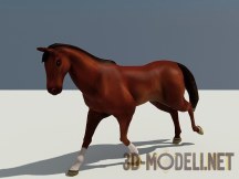 Лошадь с анимацией бега