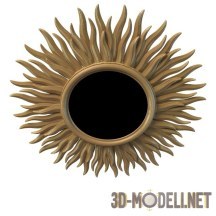 3d-модель Зеркало в модной раме