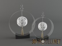 3d-модель Ажурные шары с кистями