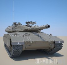 3d-модель Танк Merkava Mk.IIID IDF MBT